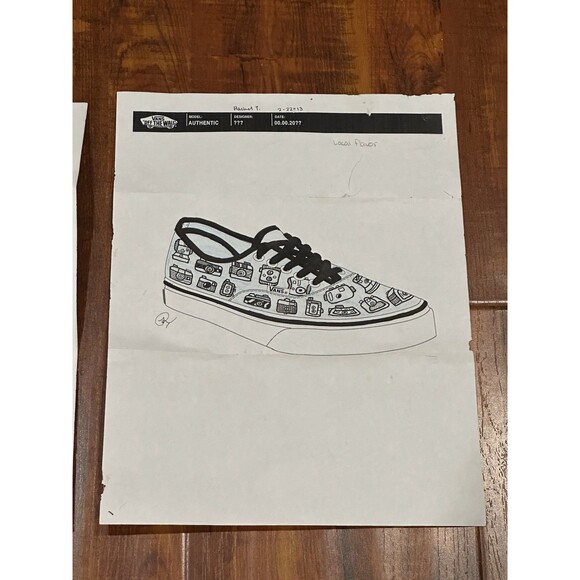 Vans 2013 Custom Culture Contest Light Blue Camera Sneakers Women’s 10.5 Men’s 9 main image 15